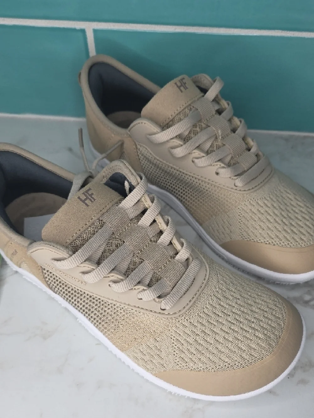 HF Women’s Athletic Sneakers in Beige - Picture 2 of 10